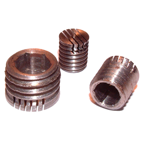 Stahl-Schlitzdüsen mit konischen Schlitzen 0,3 mm, Außengewinde und Innensechskant